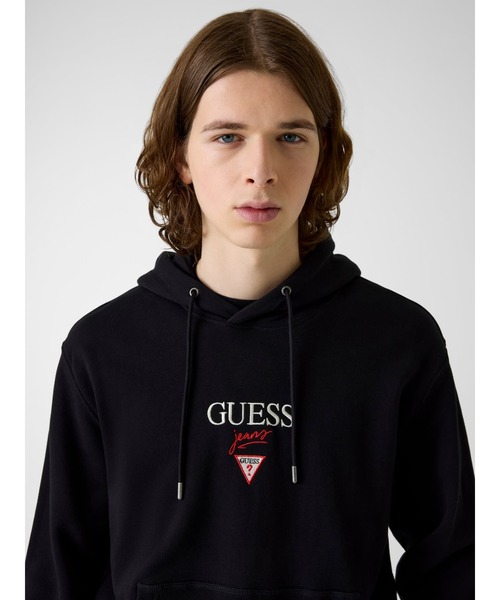 GUESS JEANS(ゲスジーンズ)の「GUESS JEANS Regular Baker Logo Hoodie パーカー(パーカー・メンズ・ホワイト/グレー/ブラック・X-LARGE/LARGE/MEDIUM/SMALL)」の13枚目の写真