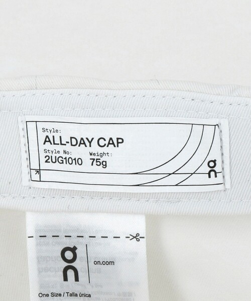 On(オン)の「<On> All-Day Cap/キャップ(キャップ・メンズ・オフホワイト/ブラック・FREE)」の14枚目の写真