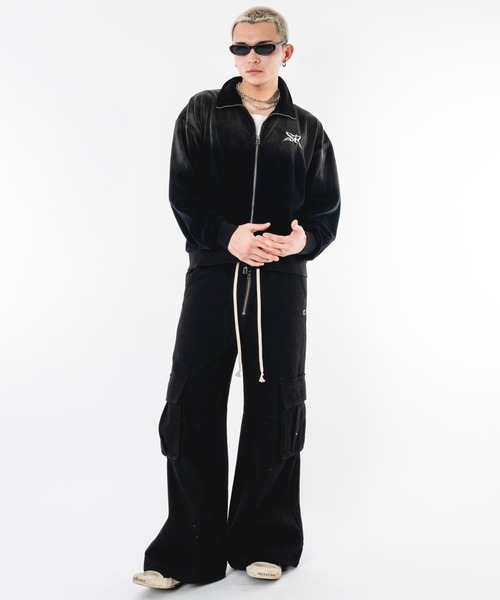 SHORT ROUND(ショートラウンド)の「SHORT ROUND/【26年春夏新作】ブリーチロゴベロアトラックジャケット(ジャージ・メンズ・グレー/ブラック系その他・MEDIUM/LARGE)」の11枚目の写真
