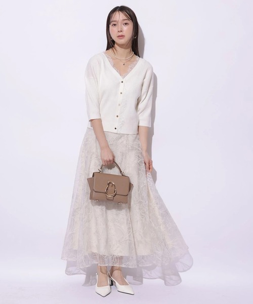 Mystrada（マイストラーダ）の「前後2WAYレースニットプルオーバー（ニット/セーター・レディース・ライトイエロー/ブラック/スモークピンク/ホワイト・38）」の16枚目の写真