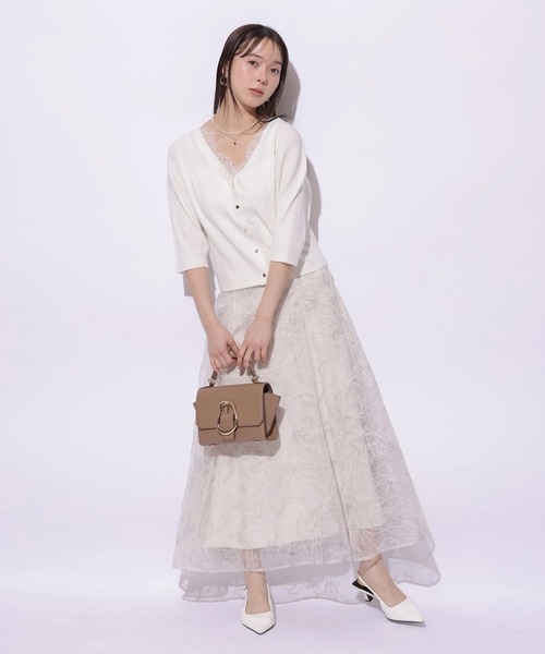 Mystrada（マイストラーダ）の「前後2WAYレースニットプルオーバー（ニット/セーター・レディース・ライトイエロー/ブラック/スモークピンク/ホワイト・38）」の17枚目の写真