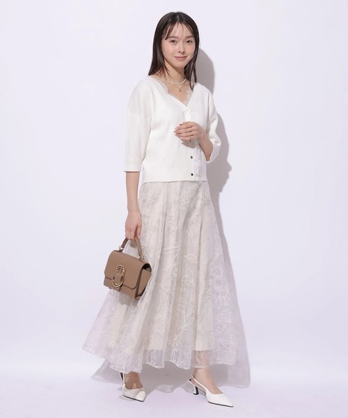 Mystrada（マイストラーダ）の「前後2WAYレースニットプルオーバー（ニット/セーター・レディース・ライトイエロー/ブラック/スモークピンク/ホワイト・38）」の18枚目の写真