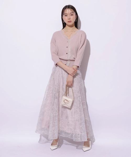 Mystrada（マイストラーダ）の「前後2WAYレースニットプルオーバー（ニット/セーター・レディース・ライトイエロー/ブラック/スモークピンク/ホワイト・38）」の6枚目の写真