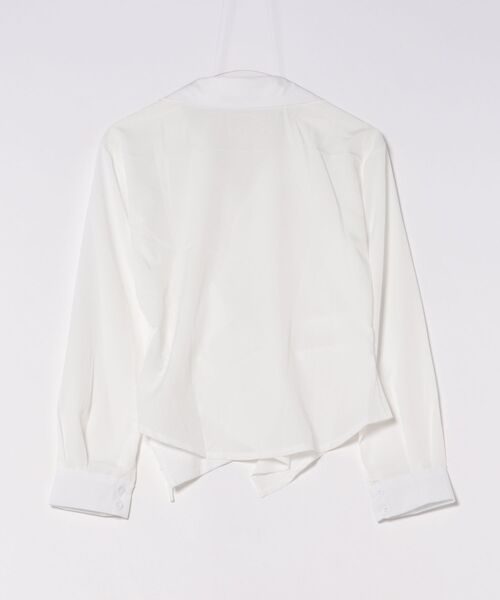 Ritzy(リッツィー)の「長袖ラップブラウス(シャツ/ブラウス・レディース・ブルー/ホワイト・LARGE/MEDIUM)」の8枚目の写真