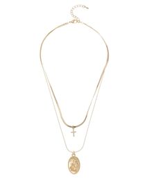 EVRIS（エヴリス）の「COIN CHARM MOTIF 2連 ネックレス（ネックレス）」