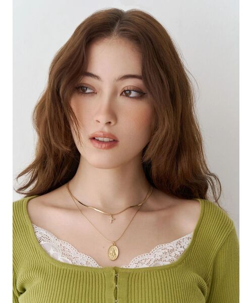 EVRIS（エヴリス）の「COIN CHARM MOTIF 2連 ネックレス（ネックレス・レディース・シルバー/ゴールド・FREE）」の3枚目の写真