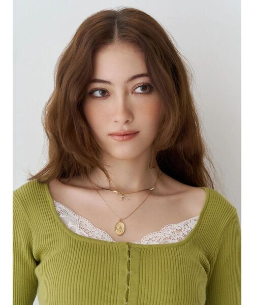 EVRIS（エヴリス）の「COIN CHARM MOTIF 2連 ネックレス（ネックレス・レディース・シルバー/ゴールド・FREE）」の4枚目の写真