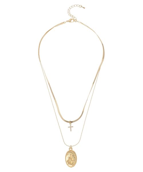 EVRIS（エヴリス）の「COIN CHARM MOTIF 2連 ネックレス（ネックレス・レディース・シルバー/ゴールド・FREE）」の10枚目の写真