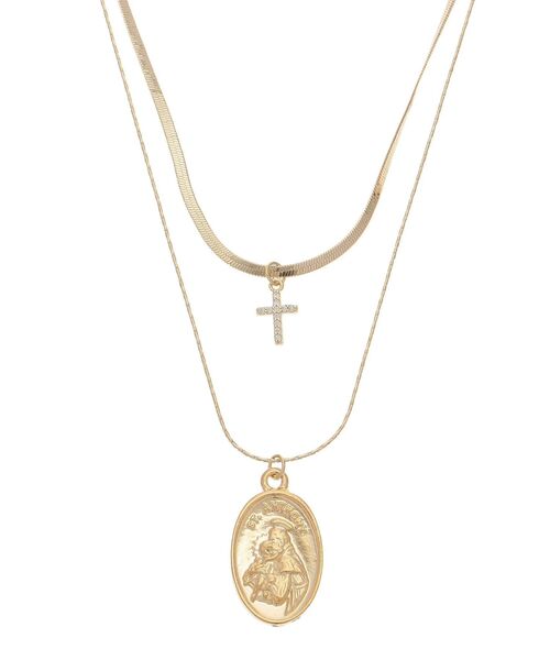 EVRIS（エヴリス）の「COIN CHARM MOTIF 2連 ネックレス（ネックレス・レディース・シルバー/ゴールド・FREE）」の11枚目の写真