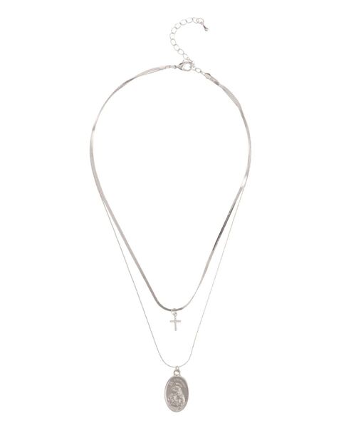 EVRIS（エヴリス）の「COIN CHARM MOTIF 2連 ネックレス（ネックレス・レディース・シルバー/ゴールド・FREE）」の15枚目の写真