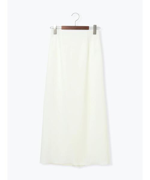 Te chichi(テチチ)の「ストレッチジョーゼットナロースカート《2026 spring catalog item》(スカート・レディース・オフホワイト/チャコールグレー/イエロー・S/M)」の2枚目の写真