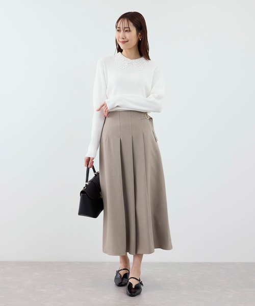 ROPE' PICNIC(ロペピクニック)の「クリアツイルタックキルトスカート/入卒式・セレモニー・セットアップ対応(スカート・レディース・グレー/ベージュ系その他2/グリーン系その他/ネイビー・S/M/L)」の11枚目の写真