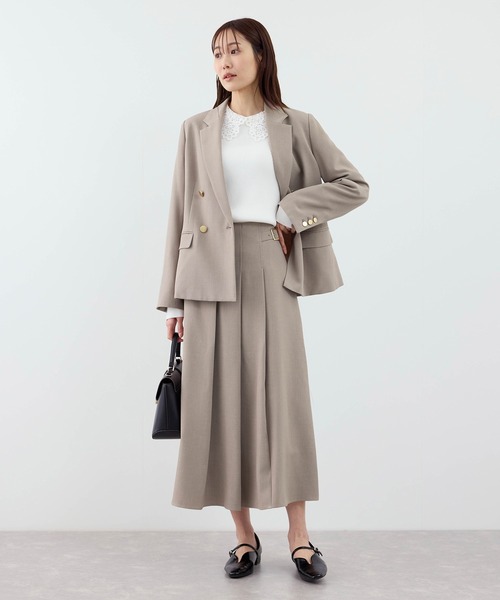 ROPE' PICNIC(ロペピクニック)の「クリアツイルタックキルトスカート/入卒式・セレモニー・セットアップ対応(スカート・レディース・グレー/ベージュ系その他2/グリーン系その他/ネイビー・S/M/L)」の13枚目の写真