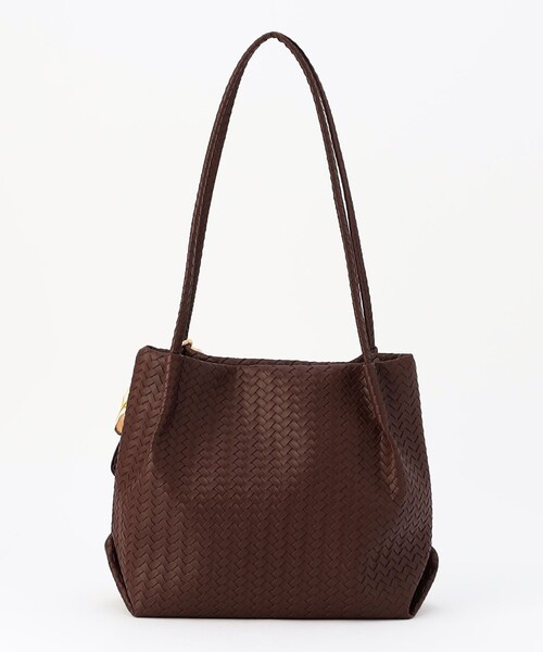 MICO COULIER(ミコクリエ)の「編み柄型押しトートバッグ(トートバッグ・レディース・アイボリー/ブラウン・FREE)」の20枚目の写真