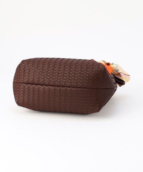 MICO COULIER(ミコクリエ)の「編み柄型押しトートバッグ(トートバッグ・レディース・アイボリー/ブラウン・FREE)」の21枚目の写真