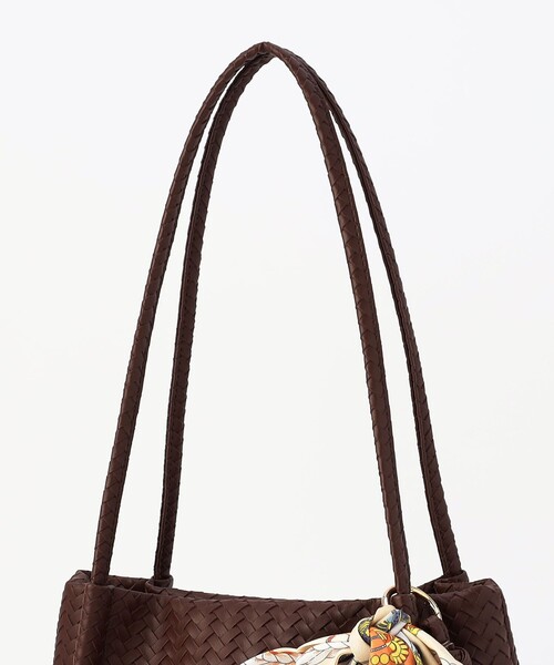 MICO COULIER(ミコクリエ)の「編み柄型押しトートバッグ(トートバッグ・レディース・アイボリー/ブラウン・FREE)」の22枚目の写真