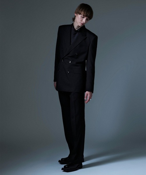 JOHN LAWRENCE SULLIVAN（ジョンローレンスサリバン）の「【JOHN LAWRENCE SULLIVAN】WOOL DOUBLE BREASTED JACKET（テーラードジャケット・メンズ・グレー/ブラウン/ブラック・44/46）」の5枚目の写真