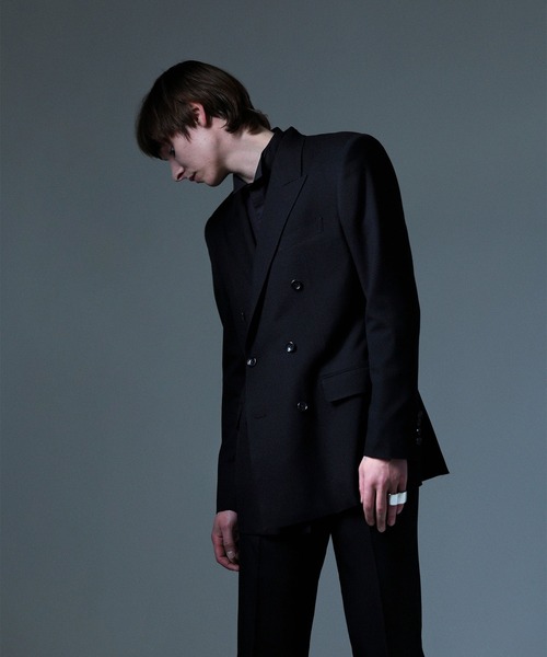 JOHN LAWRENCE SULLIVAN（ジョンローレンスサリバン）の「【JOHN LAWRENCE SULLIVAN】WOOL DOUBLE BREASTED JACKET（テーラードジャケット・メンズ・グレー/ブラウン/ブラック・44/46）」の6枚目の写真