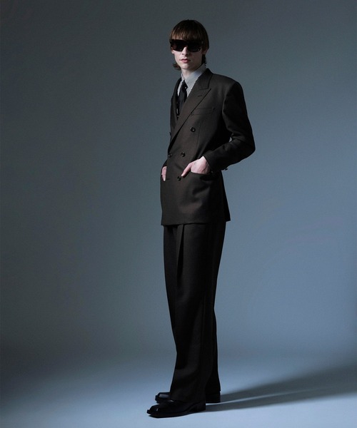 JOHN LAWRENCE SULLIVAN（ジョンローレンスサリバン）の「【JOHN LAWRENCE SULLIVAN】WOOL DOUBLE BREASTED JACKET（テーラードジャケット・メンズ・グレー/ブラウン/ブラック・44/46）」の7枚目の写真