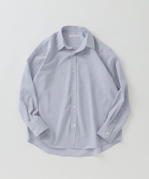 JOURNAL STANDARD（ジャーナルスタンダード）の「EVALET / エバレット ST ライト レギュラー カラー シャツ（シャツ/ブラウス・メンズ・オレンジ/ライトグレー/サックスブルー/ブラック・LARGE/MEDIUM/SMALL）」の2枚目の写真