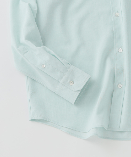 JOURNAL STANDARD（ジャーナルスタンダード）の「EVALET / エバレット ST ライト レギュラー カラー シャツ（シャツ/ブラウス・メンズ・オレンジ/ライトグレー/サックスブルー/ブラック・LARGE/MEDIUM/SMALL）」の5枚目の写真