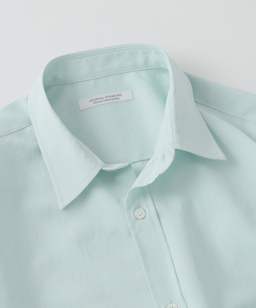 JOURNAL STANDARD（ジャーナルスタンダード）の「EVALET / エバレット ST ライト レギュラー カラー シャツ（シャツ/ブラウス・メンズ・オレンジ/ライトグレー/サックスブルー/ブラック・LARGE/MEDIUM/SMALL）」の6枚目の写真