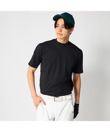 FILA GOLF フィラゴルフ ゴルフウェア 接触冷感 吸汗速乾 UVカット メッシュ切替 半袖モックネックシャツ