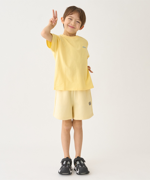 minimal（ミニマル）の「【DailyME】綿100%スウェットショートパンツ（その他パンツ・キッズ・ホワイト系その他/ピンク/サックスブルー/ブラック/イエロー・130cm/110cm/100cm/90cm/120cm/140cm）」の6枚目の写真