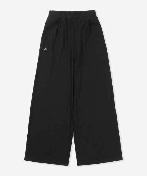 Hurley (ハーレー)の「Hurley/ハーレー ロングワイドパンツ レディース RIB WIDE PANTS WCPT261026(その他パンツ・レディース・カーキブラウン/ブラック/アッシュ・S/M)」の1枚目の写真