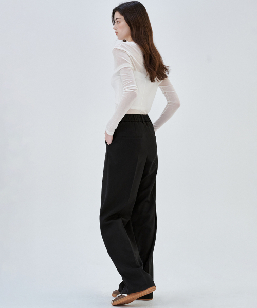 MALOUPE（マロップ）の「2173 ツーピンタックワイドパンツ (ブラック)（スラックス・レディース・その他・26/28/30）」の8枚目の写真