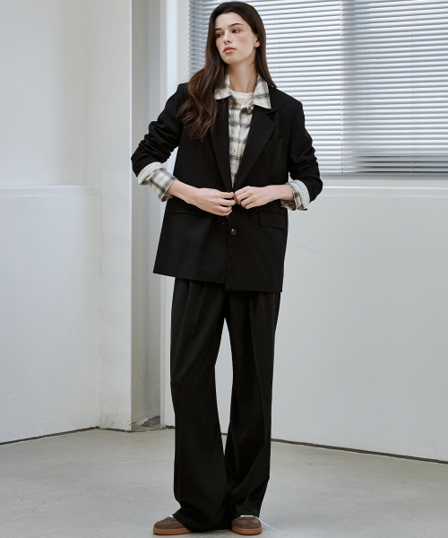 MALOUPE（マロップ）の「2173 ツーピンタックワイドパンツ (ブラック)（スラックス・レディース・その他・26/28/30）」の12枚目の写真