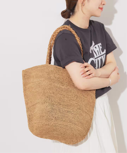 MADE IN MADA(メイドインマダ)の「《追加》【MADE IN MADA /メイドインマダ】ALICE MM バッグ(トートバッグ・レディース・グレー/ベージュ・FREE)」の8枚目の写真