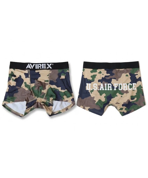 AVIREX(アヴィレックス)の「AVIREX/アヴィレックス AX BOXER SHORTS(ボクサーパンツ・メンズ・アーミー/カーキ/サックスブルー/ブラック系その他2/ブラック系その他/ブラック系その他3/ブラック系その他4/ブラック/杢グレー・M/L/XL)」の1枚目の写真