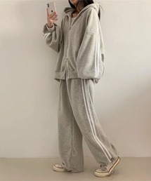 Lips（リップス）の「サイドラインパンツ＆ジップパーカー/セットアップ/ストリートカジュアル（セットアップ）」