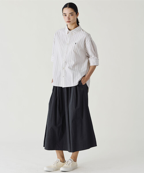 ORCIVAL（オーシバル）の「ORCIVAL | ガーメントダイ Aラインスカート WOMEN（スカート・レディース・ベージュ系その他/ブラック系その他/グレー系その他・1）」の4枚目の写真