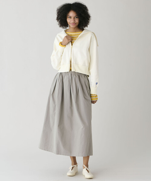 ORCIVAL（オーシバル）の「ORCIVAL | ガーメントダイ Aラインスカート WOMEN（スカート・レディース・ベージュ系その他/ブラック系その他/グレー系その他・1）」の5枚目の写真