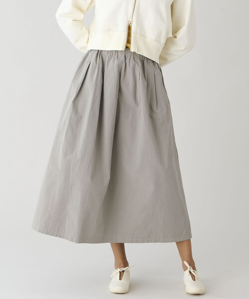 ORCIVAL（オーシバル）の「ORCIVAL | ガーメントダイ Aラインスカート WOMEN（スカート・レディース・ベージュ系その他/ブラック系その他/グレー系その他・1）」の2枚目の写真