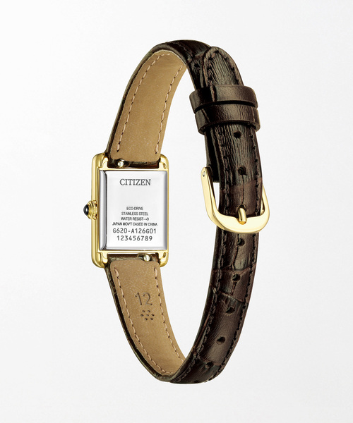 CITIZEN(シチズン)の「CITIZEN Kii Classic Square EG2797-13A Yellow gold(アナログ腕時計・レディース・ゴールド・FREE)」の3枚目の写真