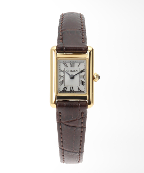 CITIZEN(シチズン)の「CITIZEN Kii Classic Square EG2797-13A Yellow gold(アナログ腕時計・レディース・ゴールド・FREE)」の5枚目の写真