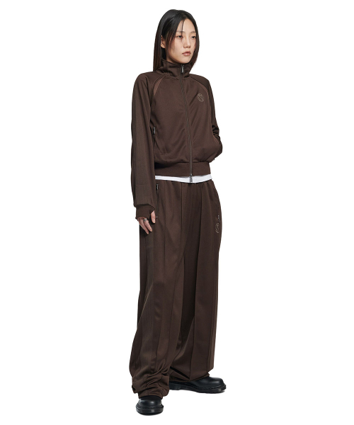 NOMANUAL(NOMANUAL)の「NM WIDE TRACK TOP - BROWN(ナイロンジャケット・レディース・その他・SMALL/MEDIUM/LARGE)」の6枚目の写真