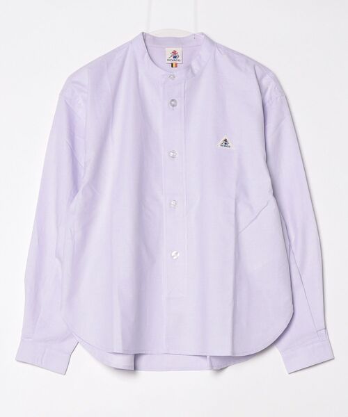 fredy emue（フレディエミュ）の「【GEVACO】バンドカラーロングスリーブシャツ（シャツ/ブラウス・レディース・オフホワイト/ホワイト系その他4/ブルー系その他3/パープル・38）」の4枚目の写真