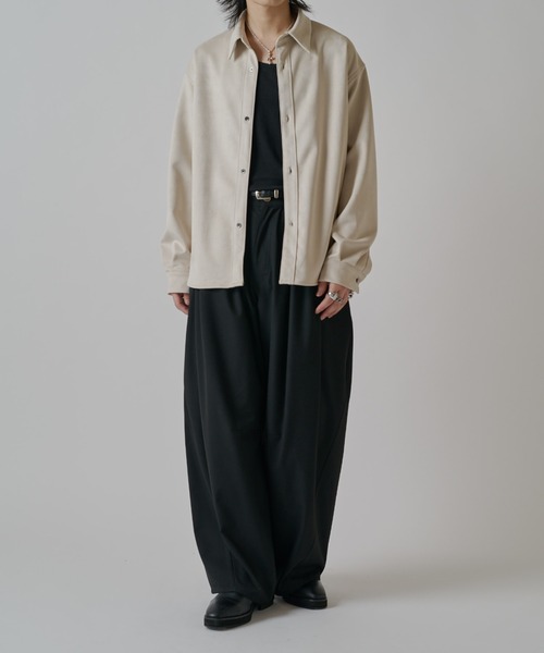 Lui's（ルイス）の「ウォッシャブルスエードシャツ（シャツ/ブラウス・メンズ・ブラック/ホワイト・S/M）」の11枚目の写真