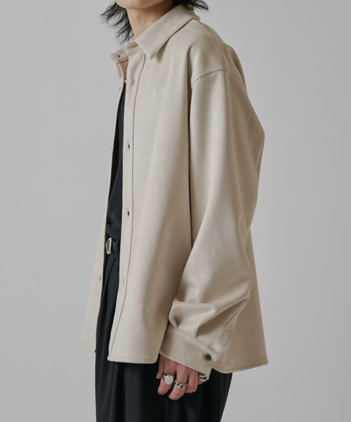 Lui's（ルイス）の「ウォッシャブルスエードシャツ（シャツ/ブラウス・メンズ・ブラック/ホワイト・S/M）」の6枚目の写真