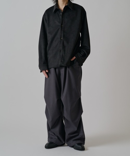 Lui's（ルイス）の「ウォッシャブルスエードシャツ（シャツ/ブラウス・メンズ・ブラック/ホワイト・S/M）」の17枚目の写真