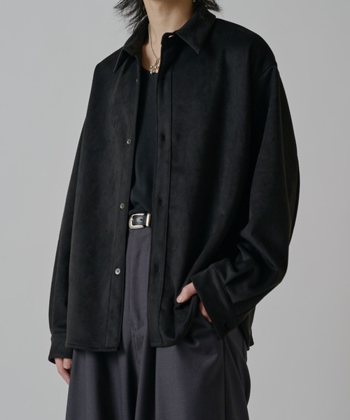 Lui's（ルイス）の「ウォッシャブルスエードシャツ（シャツ/ブラウス・メンズ・ブラック/ホワイト・S/M）」の14枚目の写真