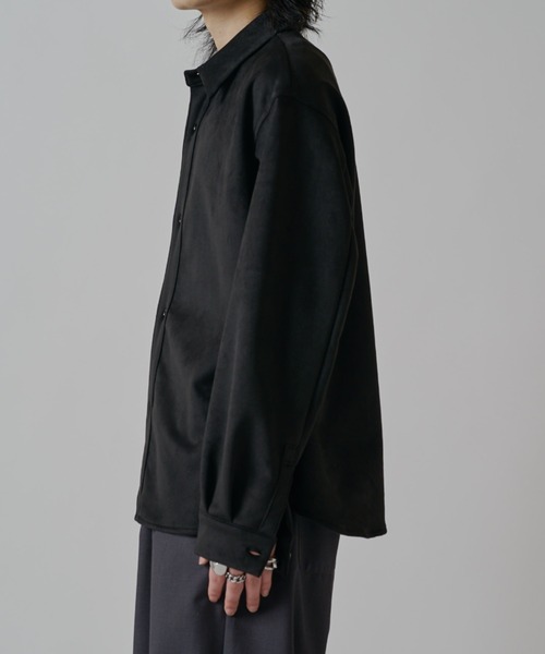 Lui's（ルイス）の「ウォッシャブルスエードシャツ（シャツ/ブラウス・メンズ・ブラック/ホワイト・S/M）」の15枚目の写真
