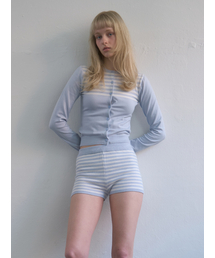 Kijun | Stripe Knit Cardigan Sky Blue(カーディガン/ボレロ)