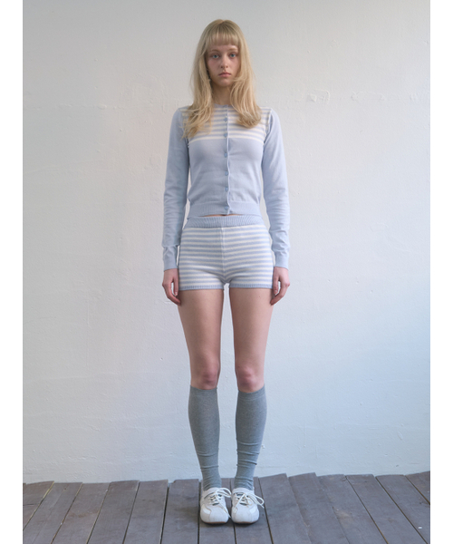 Kijun（キジュン）の「Stripe Knit Cardigan Sky Blue（カーディガン/ボレロ・レディース・その他・SMALL/MEDIUM）」の5枚目の写真