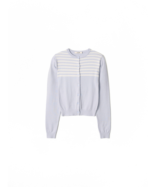 Kijun（キジュン）の「Stripe Knit Cardigan Sky Blue（カーディガン/ボレロ・レディース・その他・SMALL/MEDIUM）」の8枚目の写真
