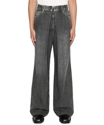 WASHED DENIM SUPER WIDE PANTS (LONG LENGTH)（デニムパンツ）｜JOHN